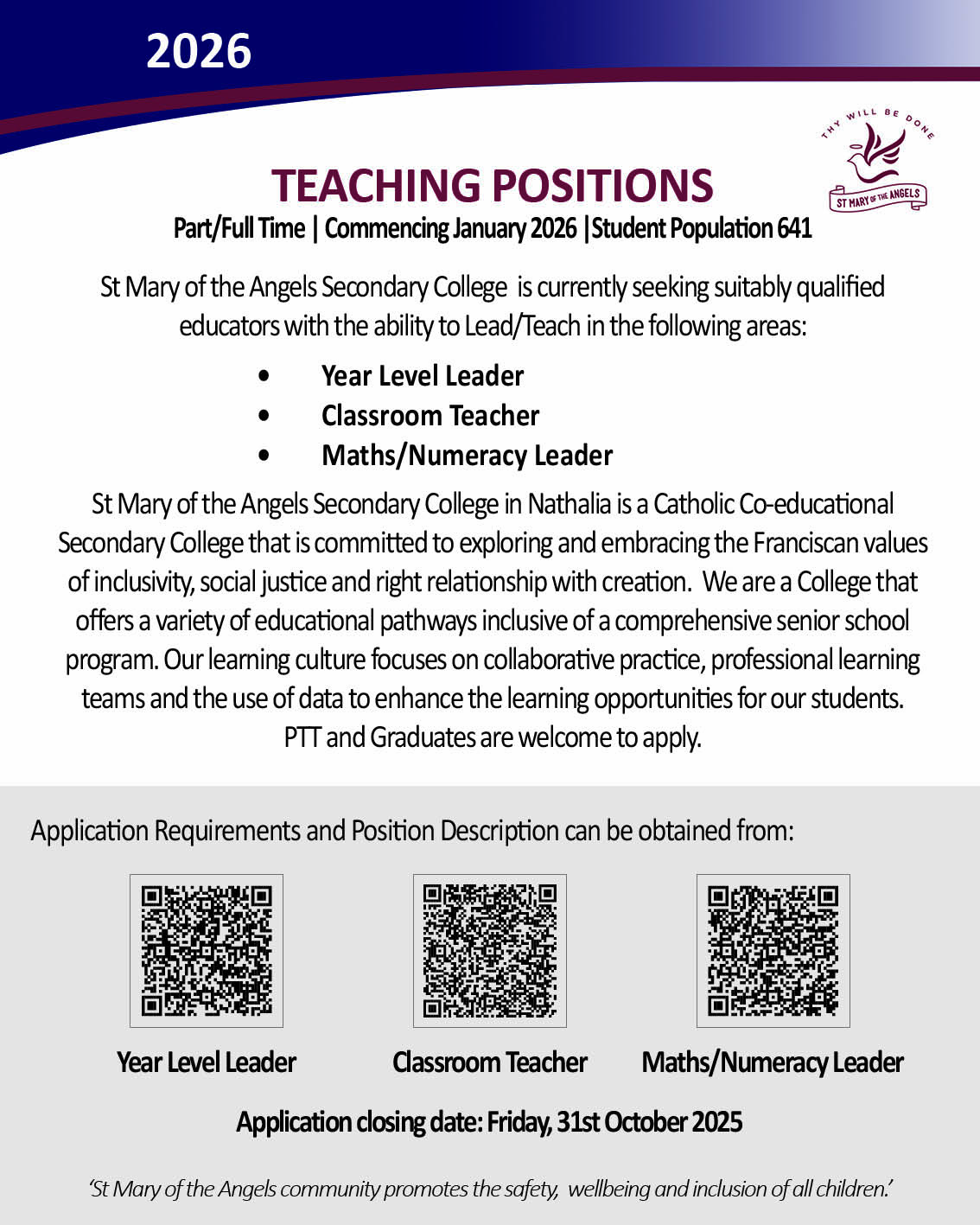 SMOTA Teaching position